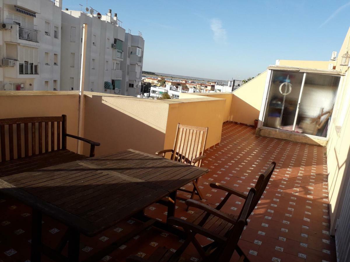 Atico con espectacular terraza con vistas magníficas a la desembocadura del Guadalquivir Sanlúcar de Barrameda Exterior foto