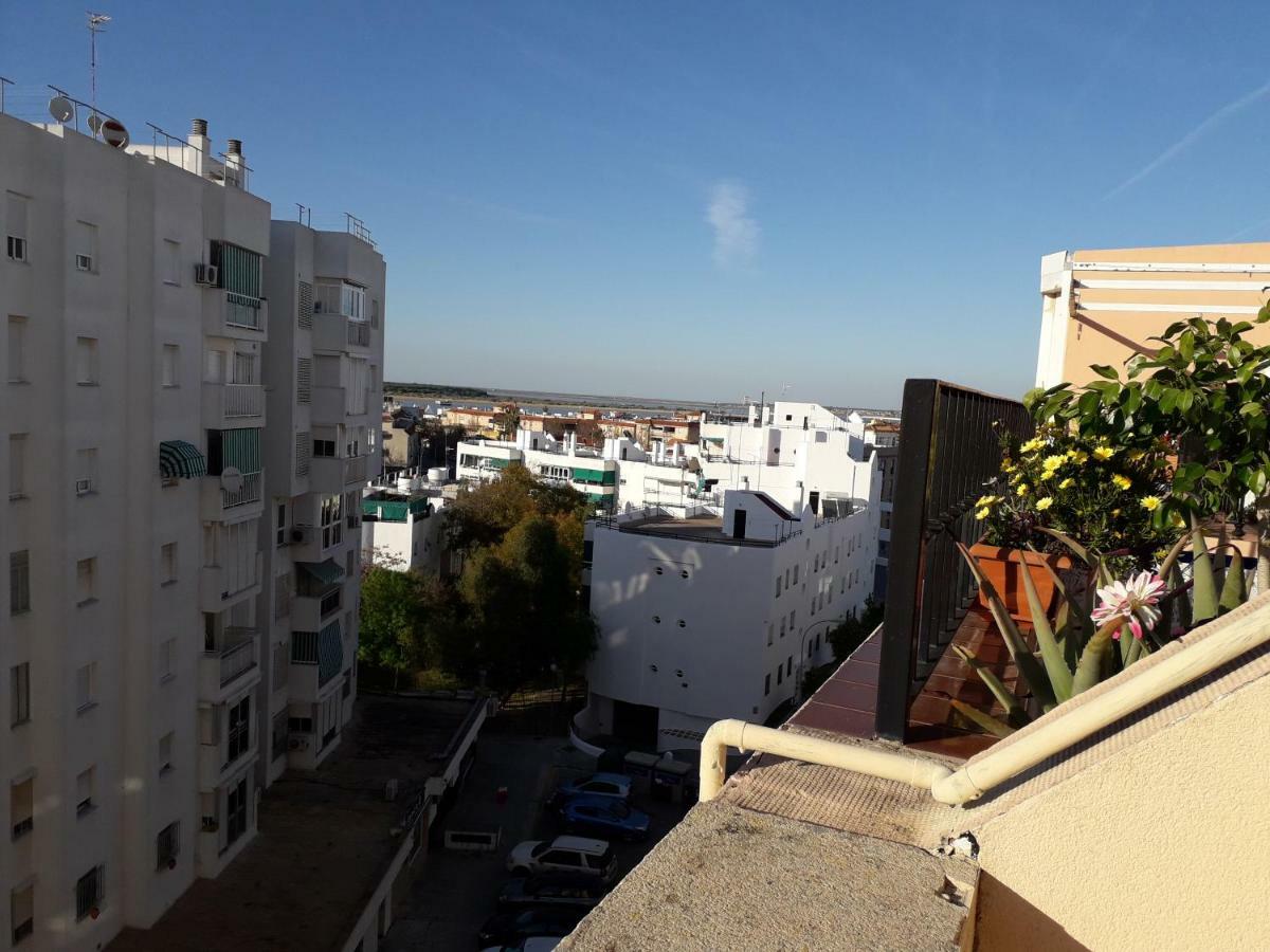 Atico con espectacular terraza con vistas magníficas a la desembocadura del Guadalquivir Sanlúcar de Barrameda Exterior foto